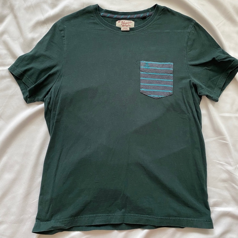 Penguin Green T-shirt with Pocket Detail